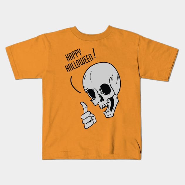 Happy Halloween! Kids T-Shirt by linarangel